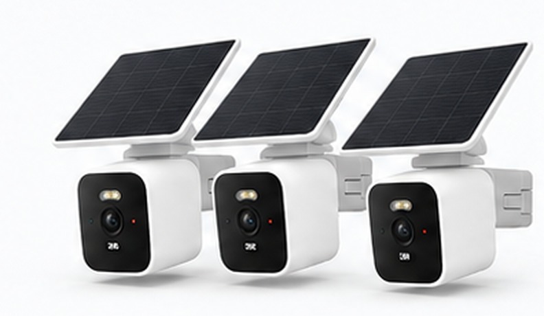 3 Solar Cams met zonnepaneel